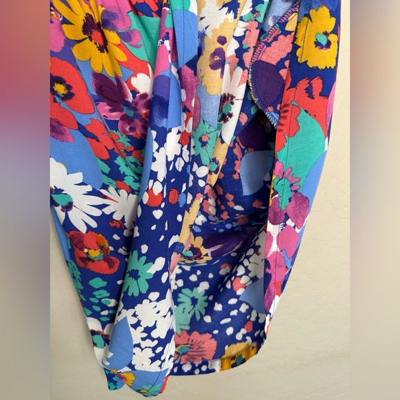 O’Neill Floral Print Strapless Knee Length Dress, size S - Picture 8 of 14